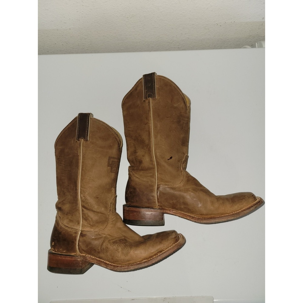 Nocona LDTTU11 College Texas Tech Brown Western Boots Size 7B - Picture 4 of 14